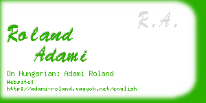 roland adami business card